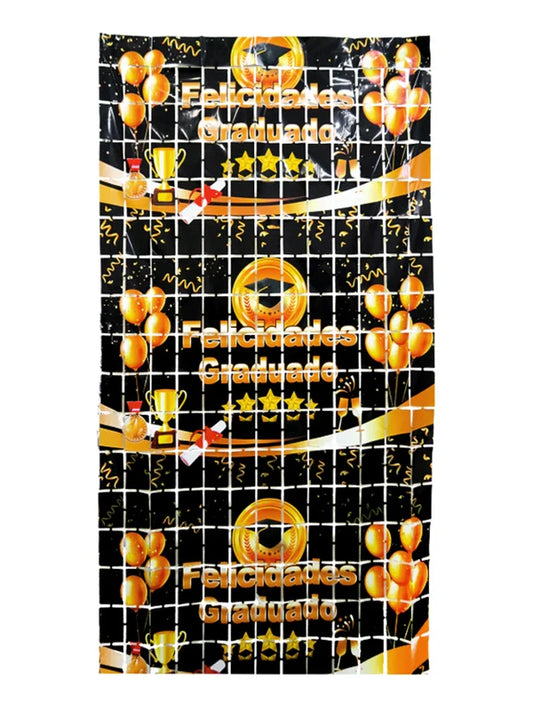 ADORNO MURAL METALICO GRADUACION NEGRO 2X1 X1U