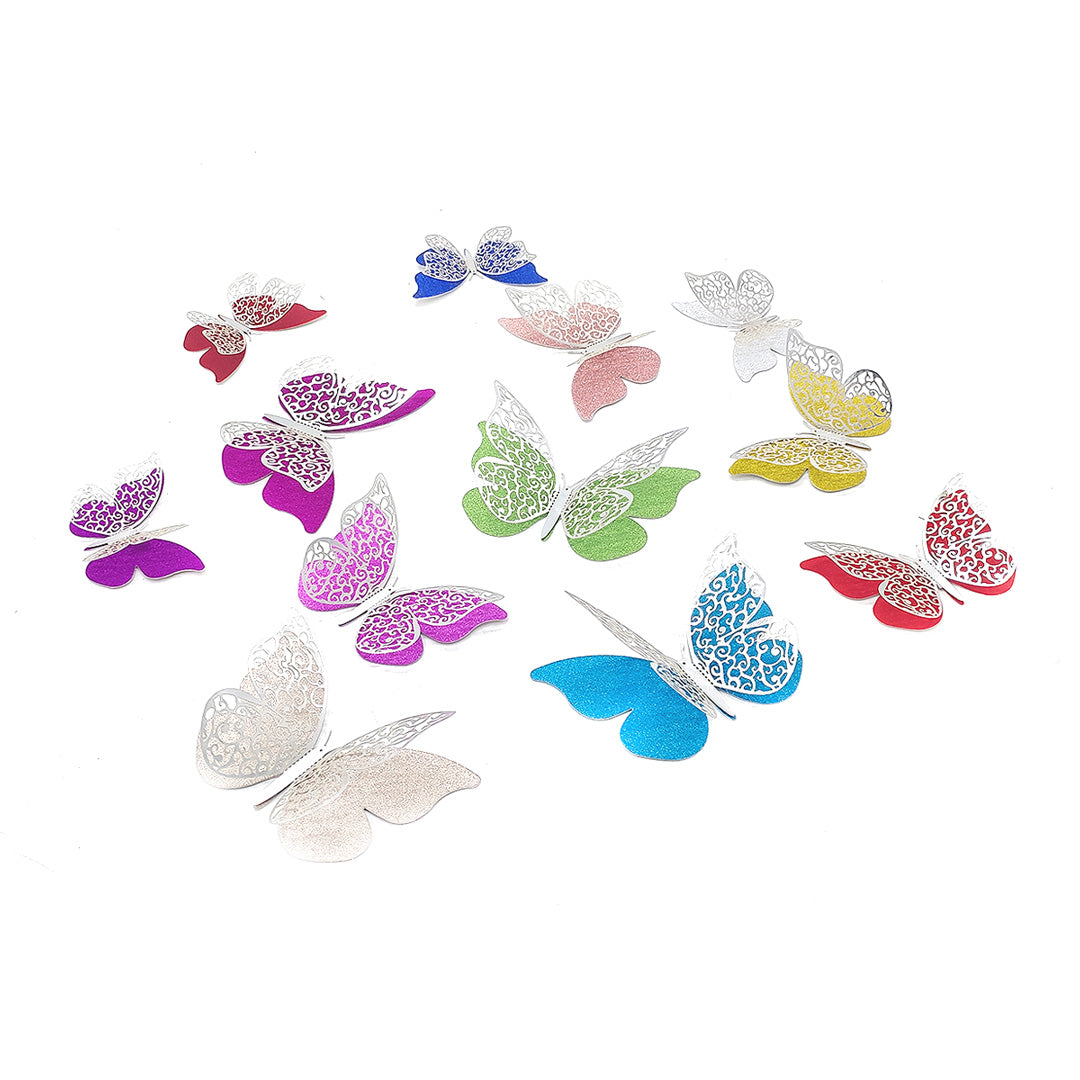 DECO MARIPOSAS MIX PASTEL X12U
