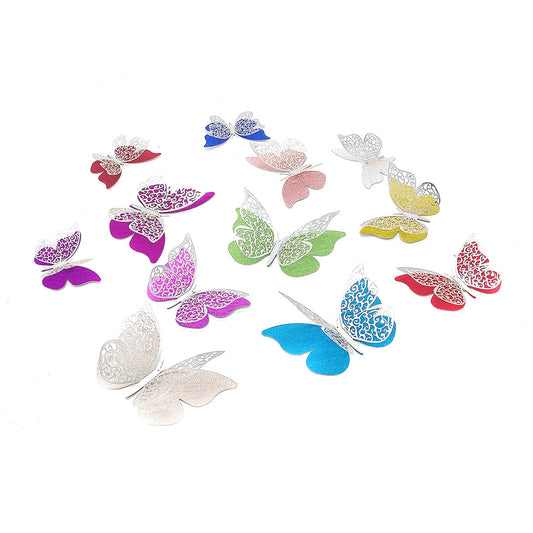 DECO MARIPOSAS MIX PASTEL X12U