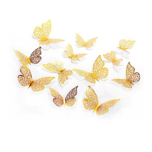 DECO MARIPOSAS BLANCA X12U