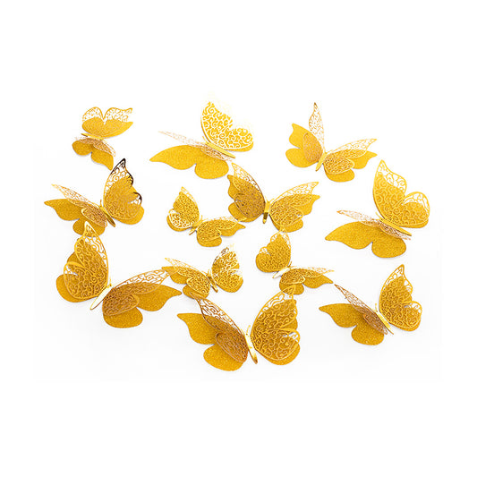 DECO MARIPOSAS AMARILLO X12U