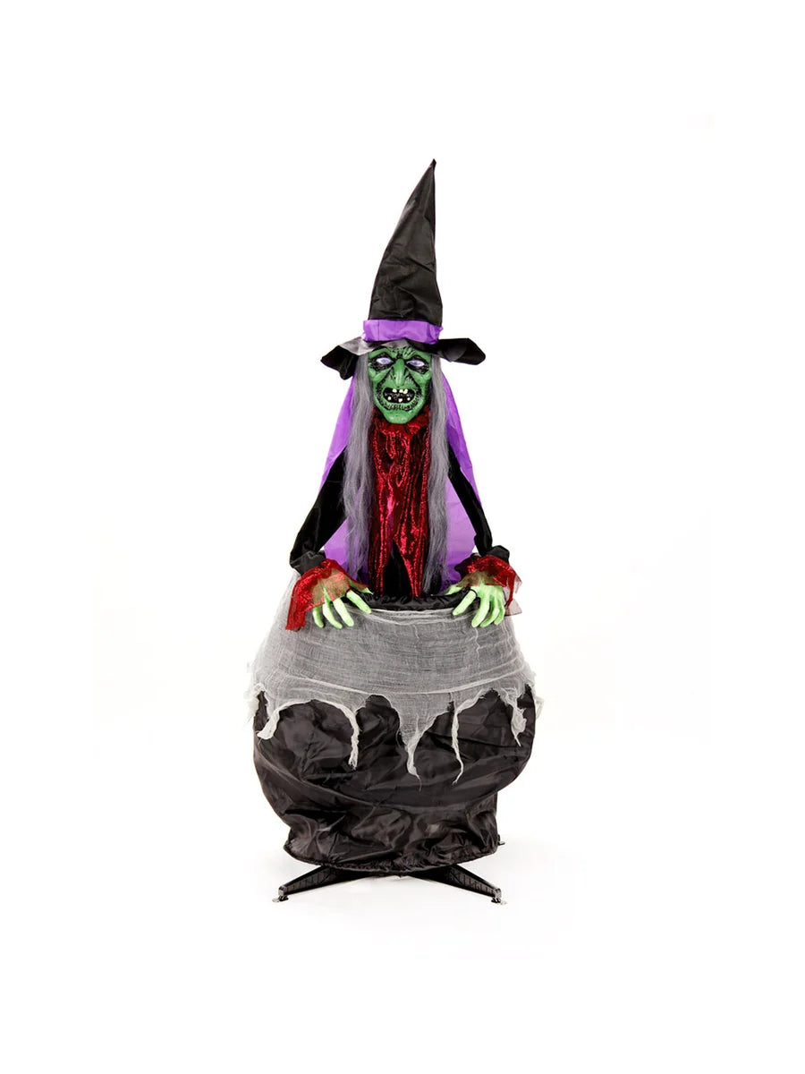 BRUJITA CON CALDERA 150CM ANIMATRONICS X1U