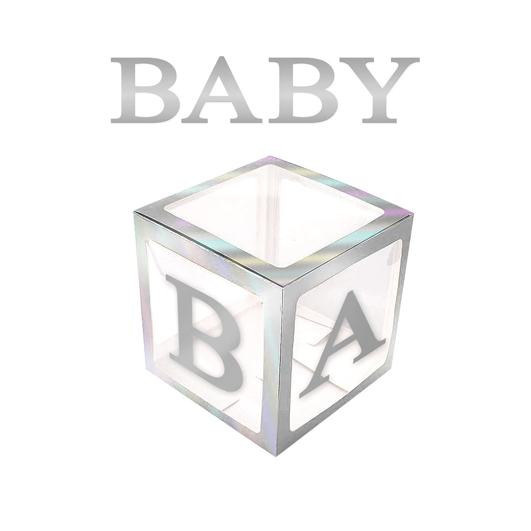 CAJA DECO 31X31 BABY METALIC PLATEADO X 1 UNI