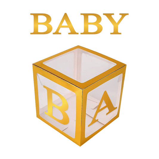 CAJA DECO 31X31 BABY METALIC DORADO X1 UNI