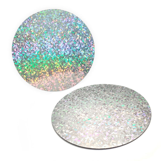 BANDEJA TORTA 35CM PLATEADO LASER X1UNIDADES