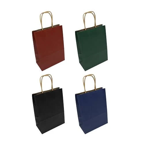 BOLSA REGALO KRAFT 16X22X8 MIX COLORES FUERTE X6U