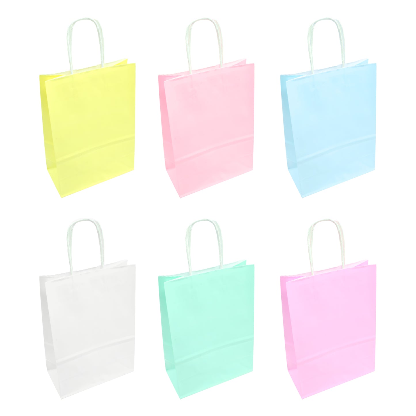 BOLSA REGALO KRAFT 26X32X12 MIX COLORES PASTELES X6U
