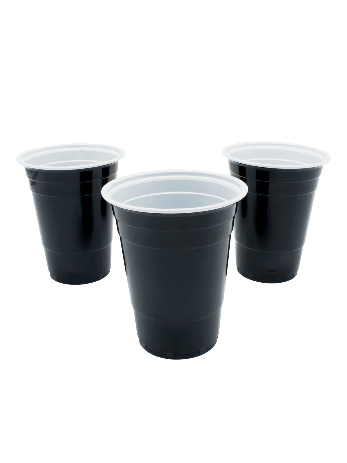 VASO PLASTICO NEGRO 500ML X25U