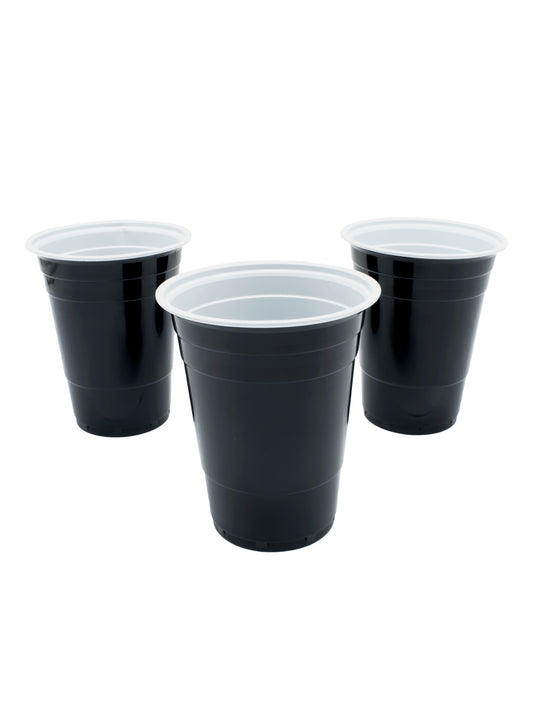 VASO PLASTICO NEGRO 500ML X25U