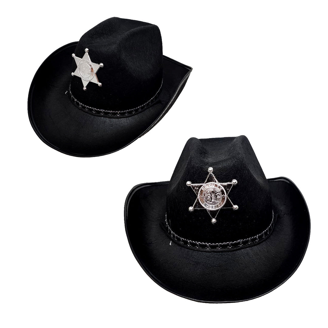 SOMBRERO VAQUERO SHERIF NEGRO X1U