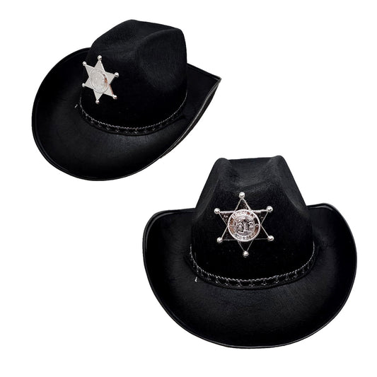 SOMBRERO VAQUERO SHERIF NEGRO X1U
