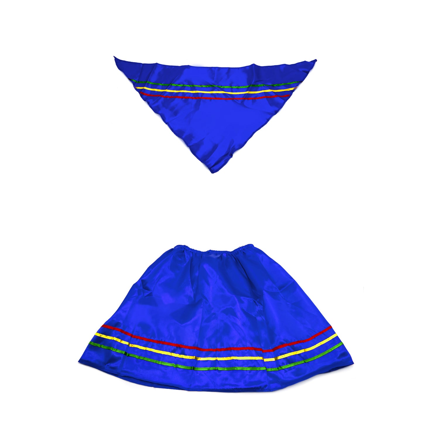 TRAJE NORTINO MUJER AZUL - DIFERENTES TALLAS