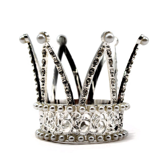 CORONA METALICA BOUQUET 5.6CM PLATEADO X1U