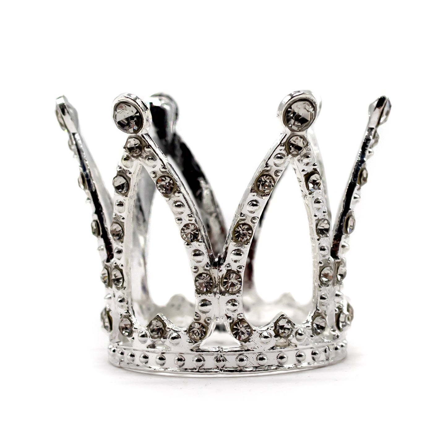 CORONA METALICA BOUQUET 3.4CM PLATEADO X1U