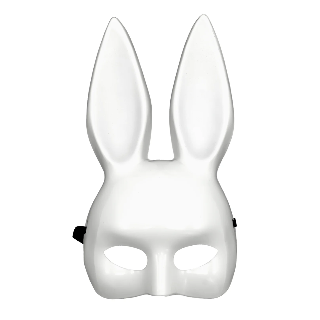 MÁSCARA PLÁSTICA CONEJO BLANCO X1U