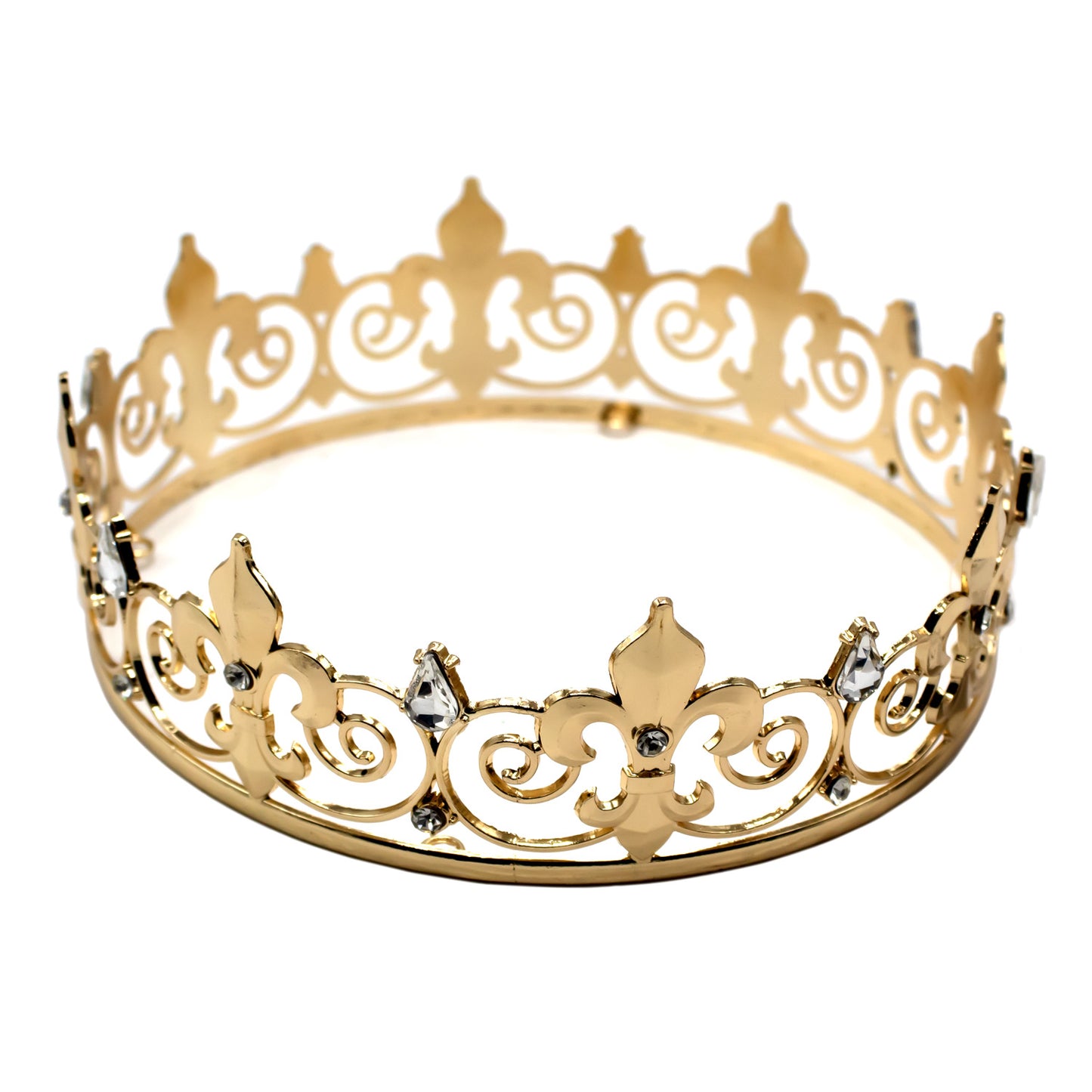 CORONA METALICA GRUESA REY DORADO X1U