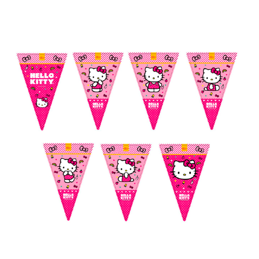 BANDERIN TRIANGULAR 2M HELLO KITTY X1U