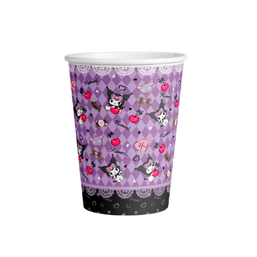 VASOS POLIPAPEL KUROMI X6U