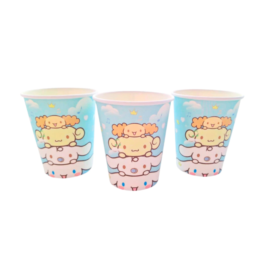 VASOS POLIPAPEL CINNAMOROLL X6U