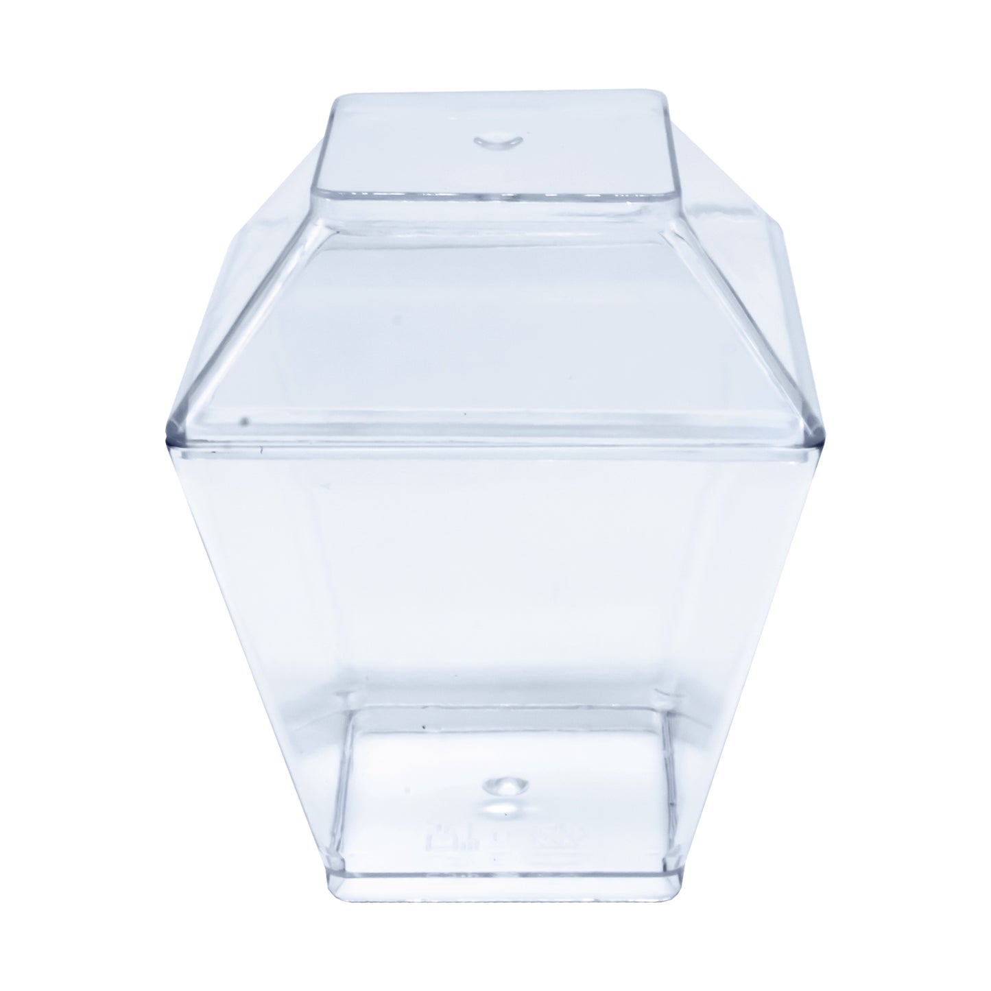 BASE TAPA PARA POSTRE CUADRADO 120ML X10U