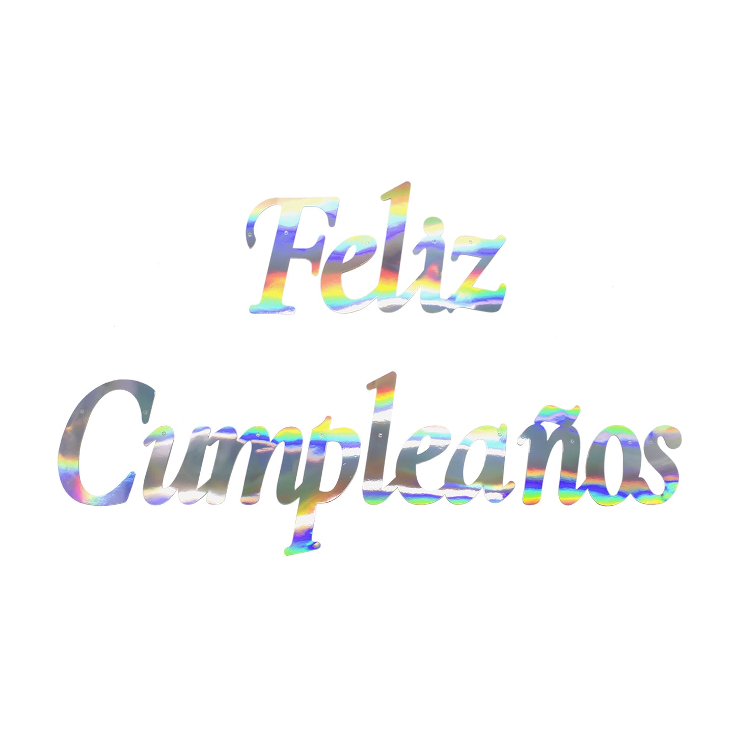 GUIRNALDA FELIZ CUMPLEAÑOS CURISVO TORNASOL X1U