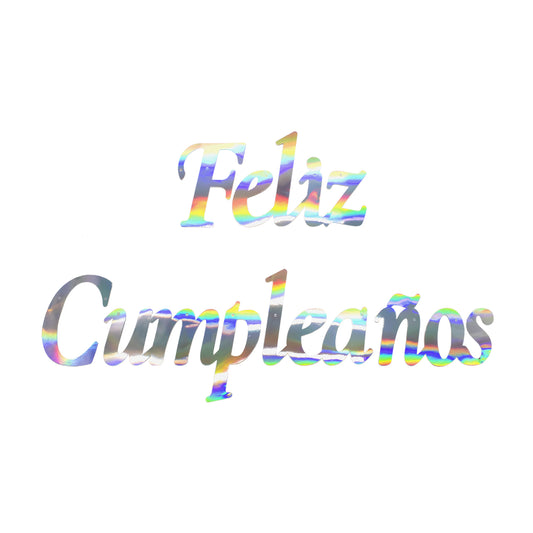 GUIRNALDA FELIZ CUMPLEAÑOS CURISVO TORNASOL X1U