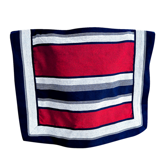 PONCHO 90X130 CM AZUL MARINO/ROJO X1U