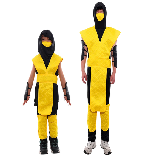 TRAJE NINJA AMARILLO - DIFERENTES TALLAS