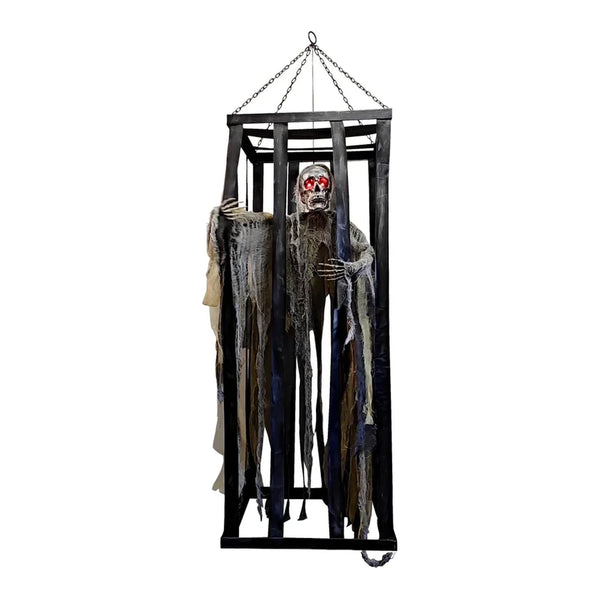 ANIMATRONICS ESQUELETO ENJAULADO 200CM