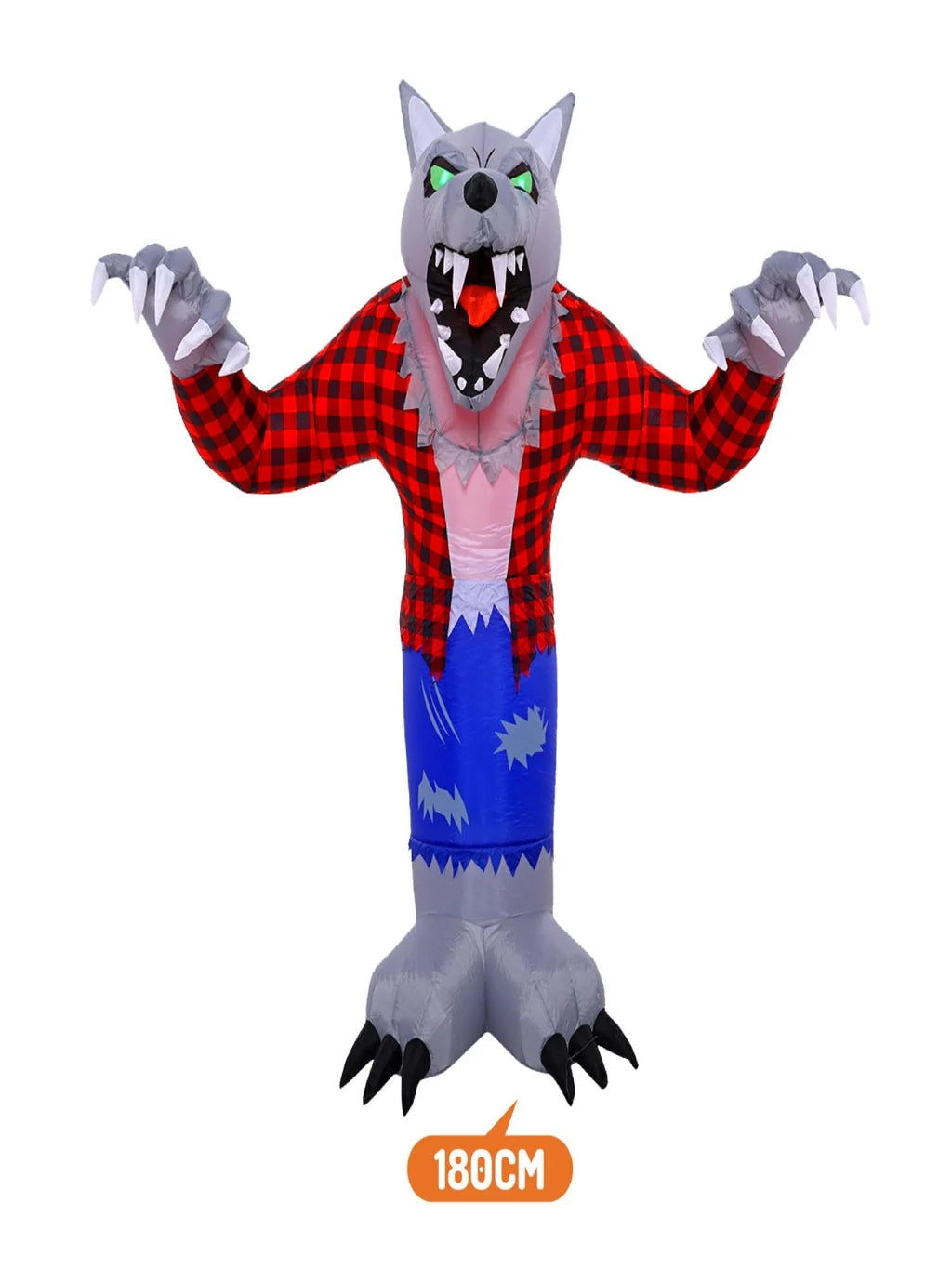 DECO HOMBRE LOBO INFLABLE LED 180CM