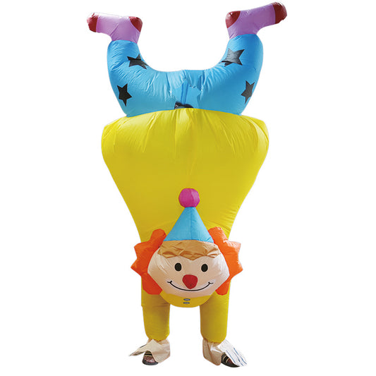 TRAJE ADULTO INFLABLE PAYASO REVERSO 160-190CM X1U