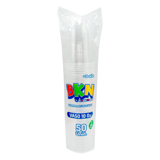 VASO PLASTICO BKN 300CC TRANSPARENTE X50U