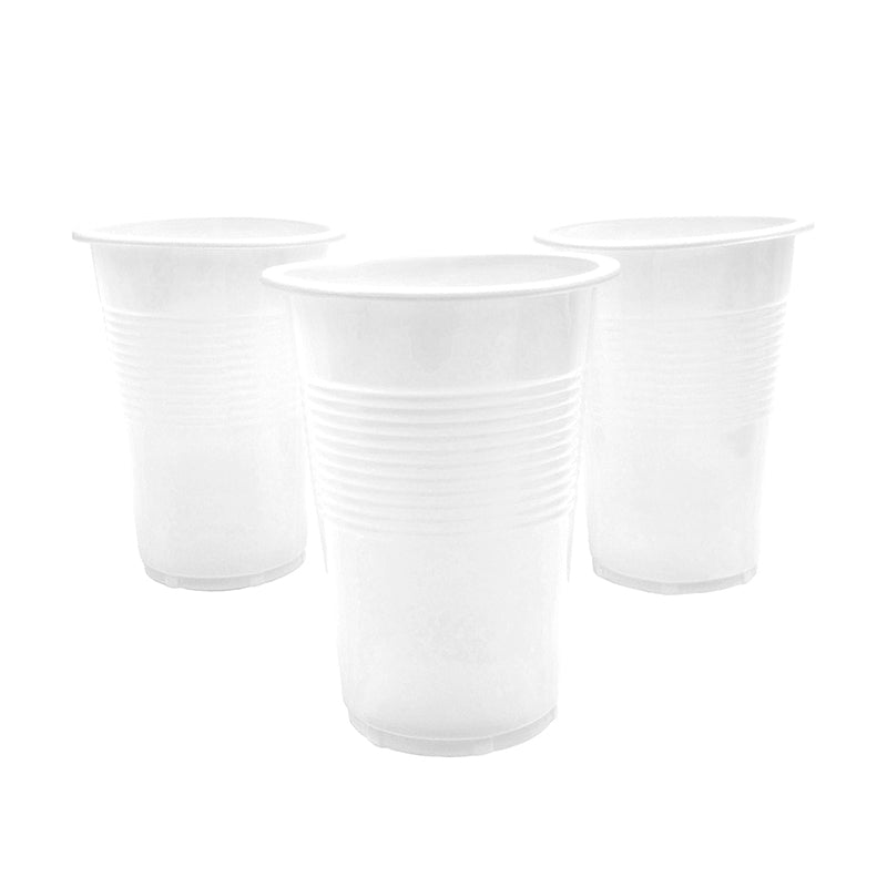 VASO PLASTICO BKN 300CC BLANCO X50U
