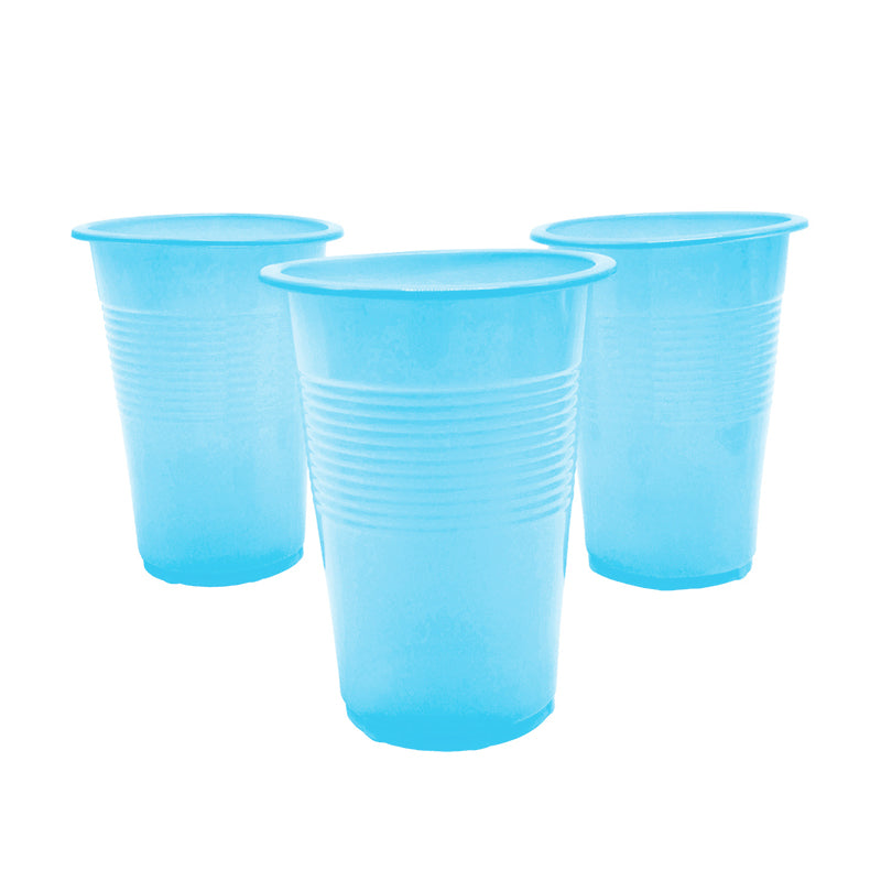 VASO PLASTICO BKN 300CC CELESTE X50U
