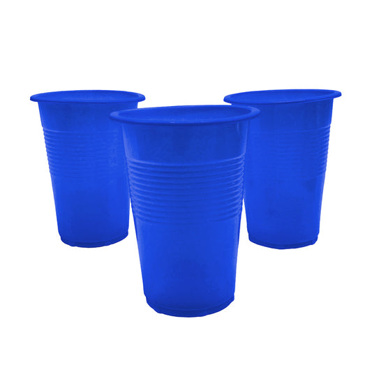 VASO PLASTICO BKN 300CC AZUL X50U