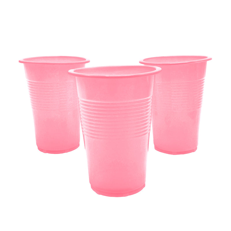 VASO PLASTICO BKN 300CC ROSADO X50U