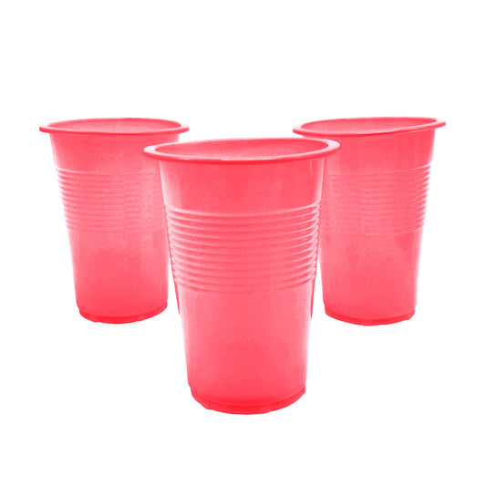 VASO PLASTICO BKN 300CC ROJO X50U