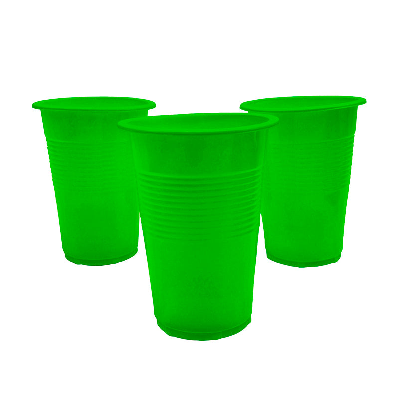VASO PLASTICO BKN 300CC VERDE X50U