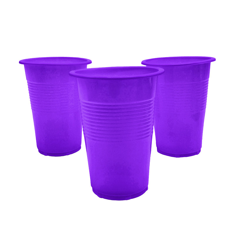 VASO PLASTICO BKN 300CC MORADO X50U