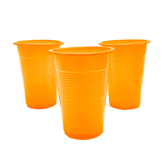 VASO PLASTICO BKN 300CC NARANJO X50U