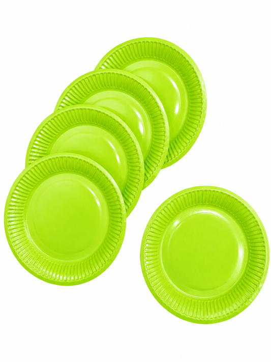 PLATO 7 CARTON VERDE LIMA X25U