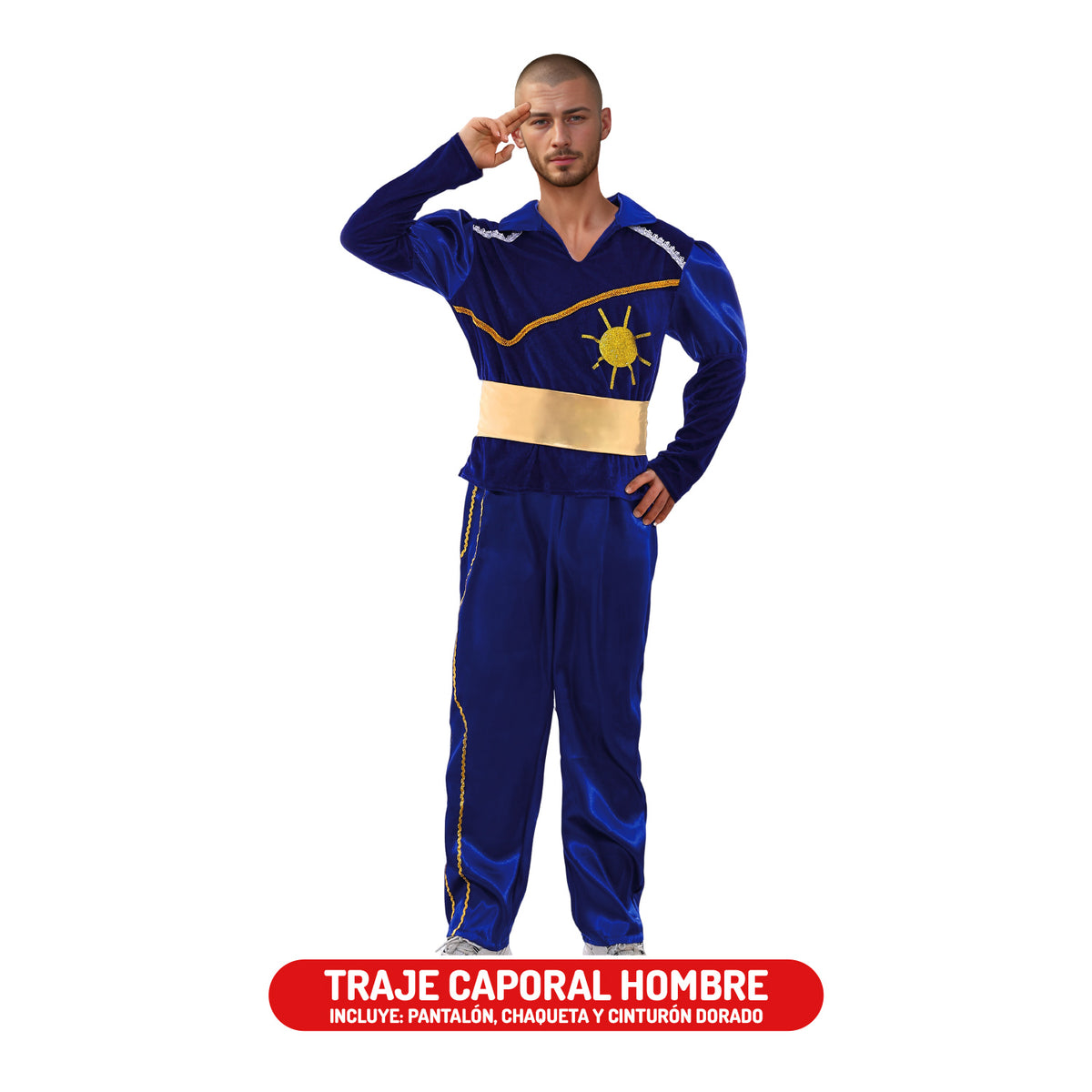 TRAJE CAPORAL AZUL NIÑO/ADULTO - DIFERENTES TALLAS