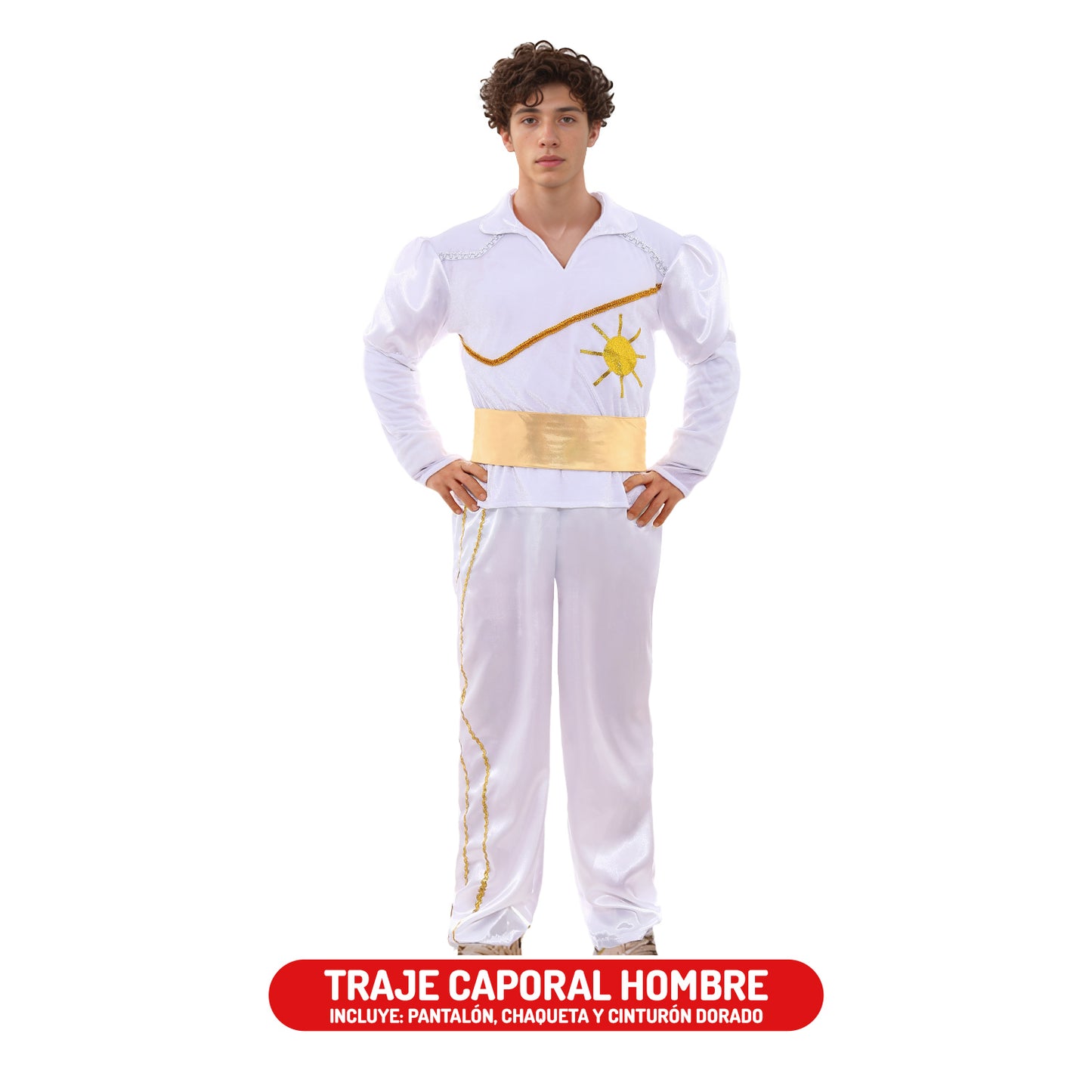 TRAJE CAPORAL BLANCO NIÑO/ADULTO - DIFERENTES TALLAS
