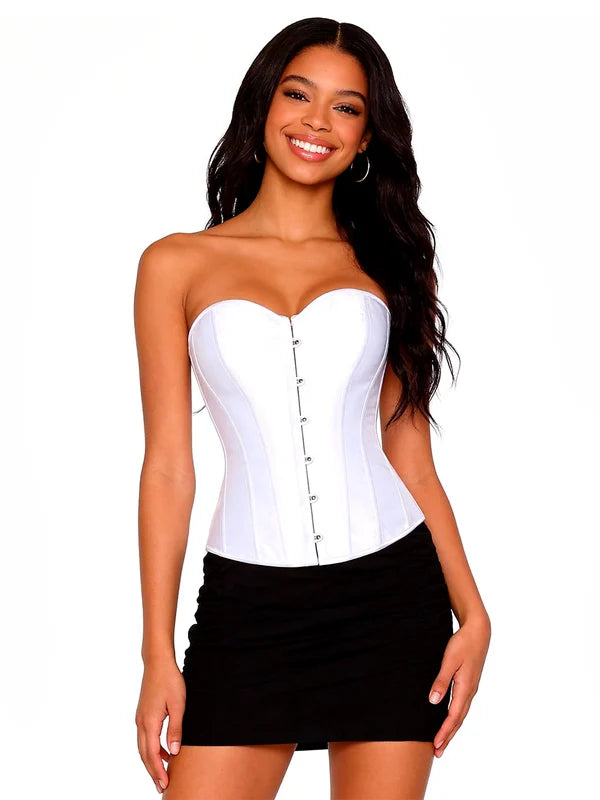 CORSET SATIN BLANCO