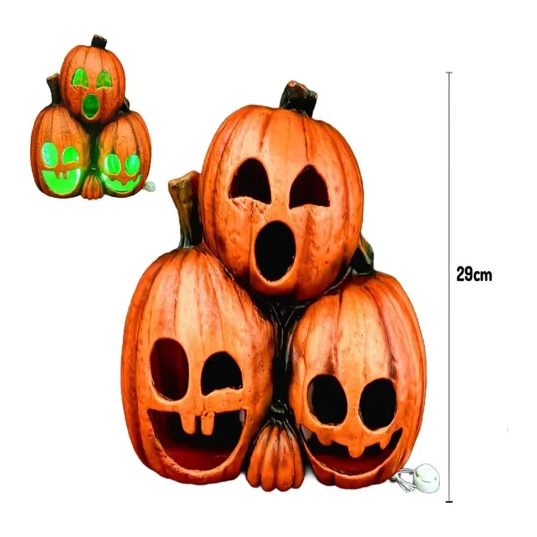 CALABAZA TRIPLE LED 29CM X1UNI