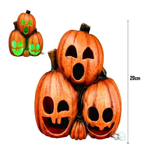 CALABAZA TRIPLE LED 29CM X1UNI