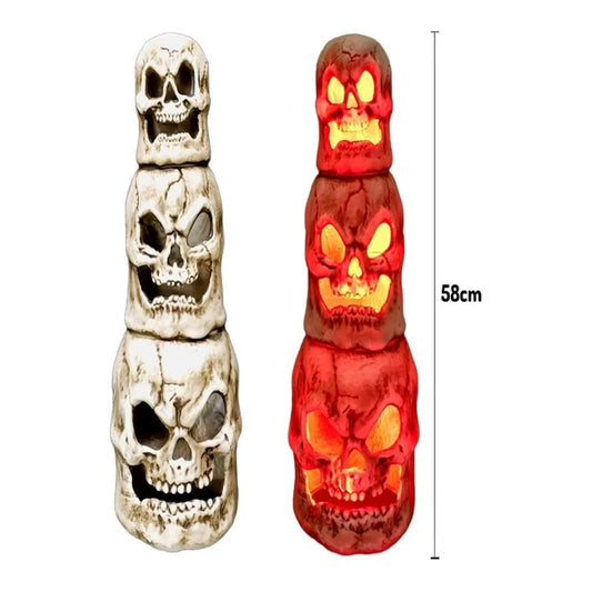 CALAVERAS APILADAS LED 58CM X1UNI