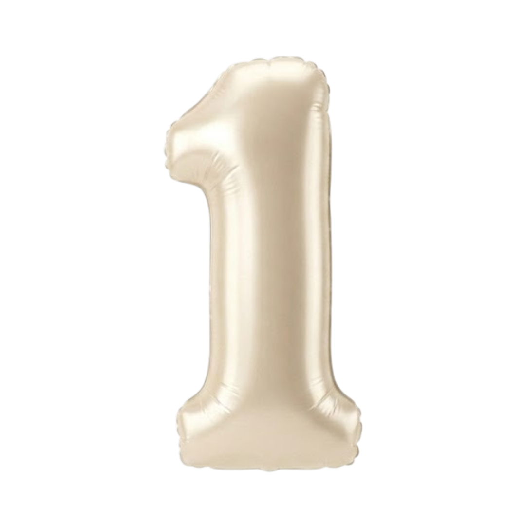 GLOBO METALICO 32 BEIGE PASTEL #1