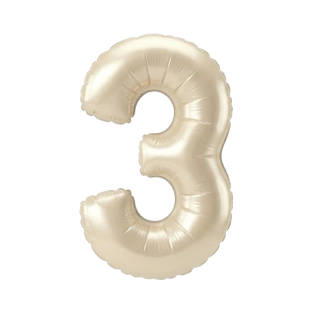 GLOBO METALICO 32 BEIGE PASTEL #3