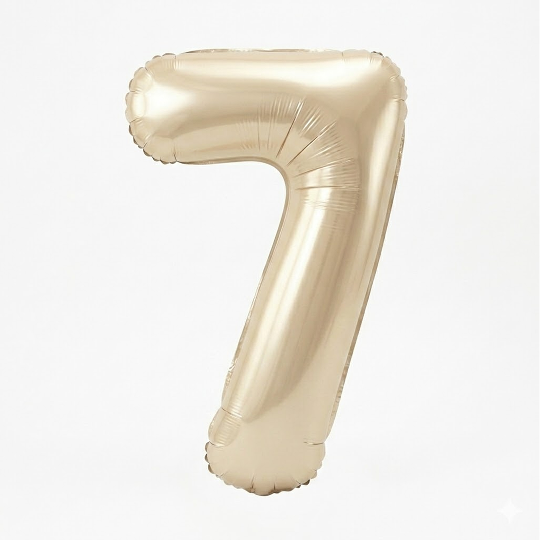 GLOBO METALICO 32 BEIGE PASTEL #7
